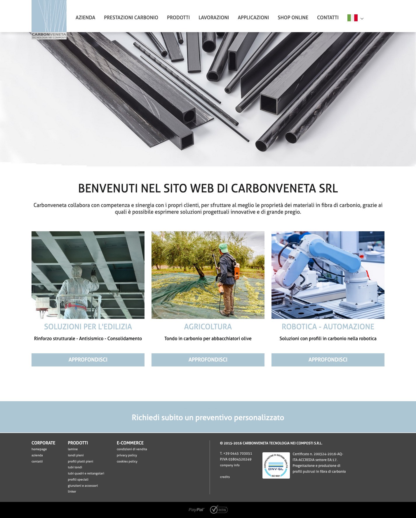carbonveneta.com - homepage