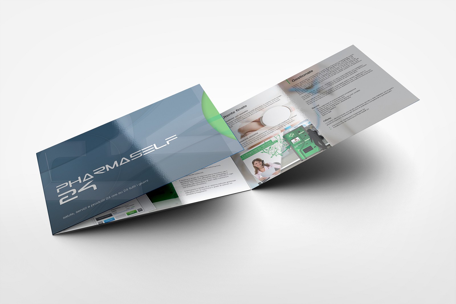 Pharmaself tri-fold brochure