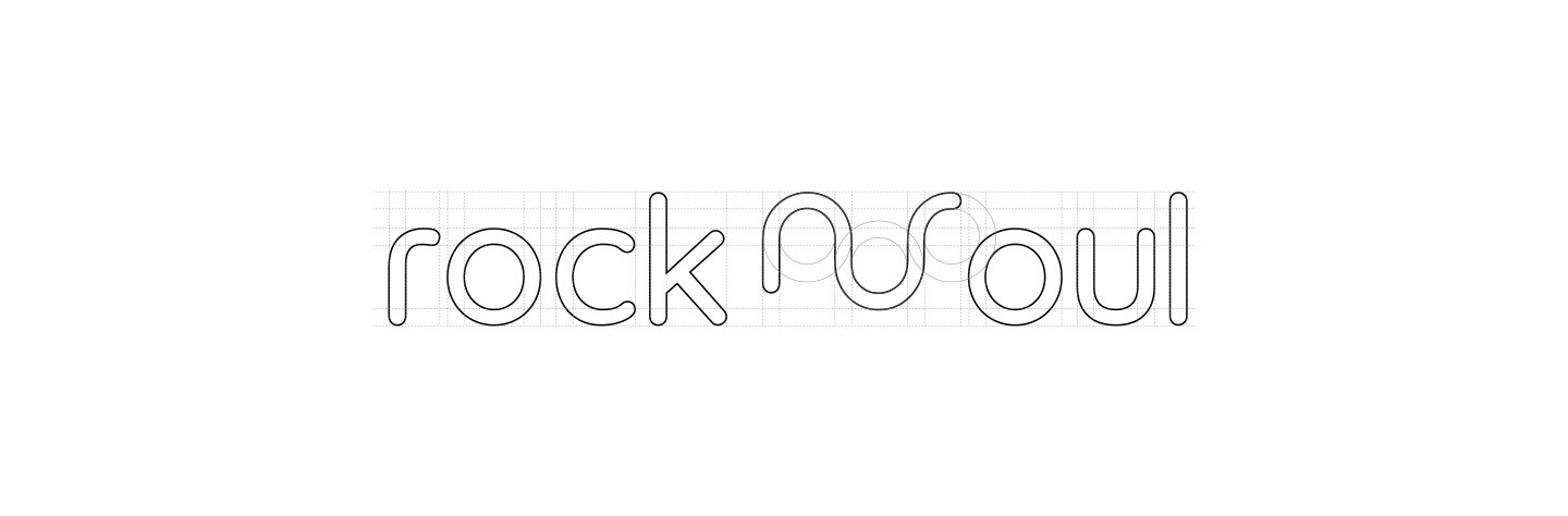 Rock'n'soul logo construction